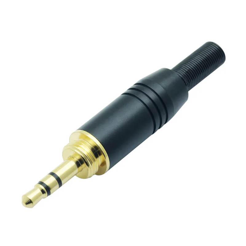 10 шт. партиями по 5 комплектов позолоченный разъем адаптера 6 35 мм 3 полюс стерео