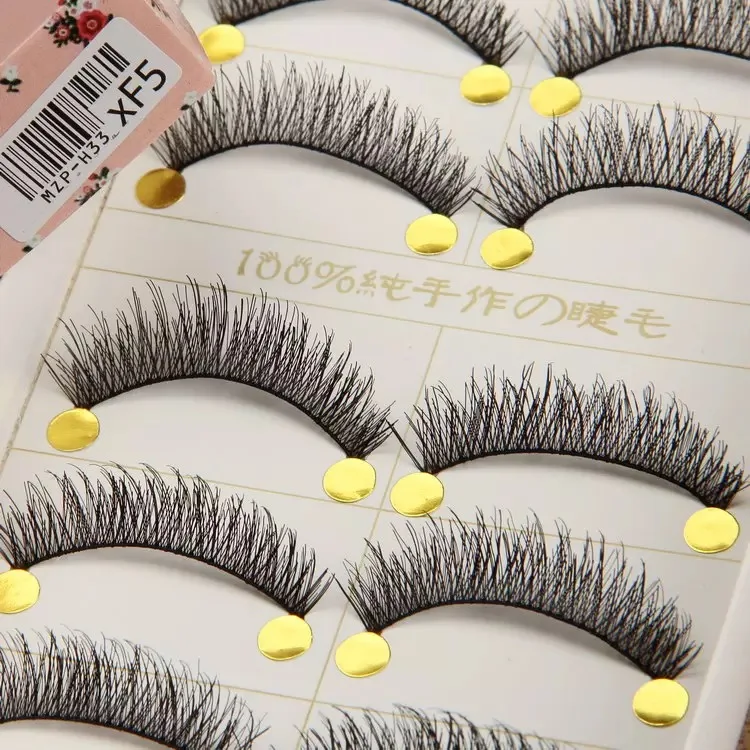 

Eyelashes 5 Pairs Natural/Thick Long eyelashes handmade false eyelashes soft fluffy natural eyelashes eyelash extension Tools