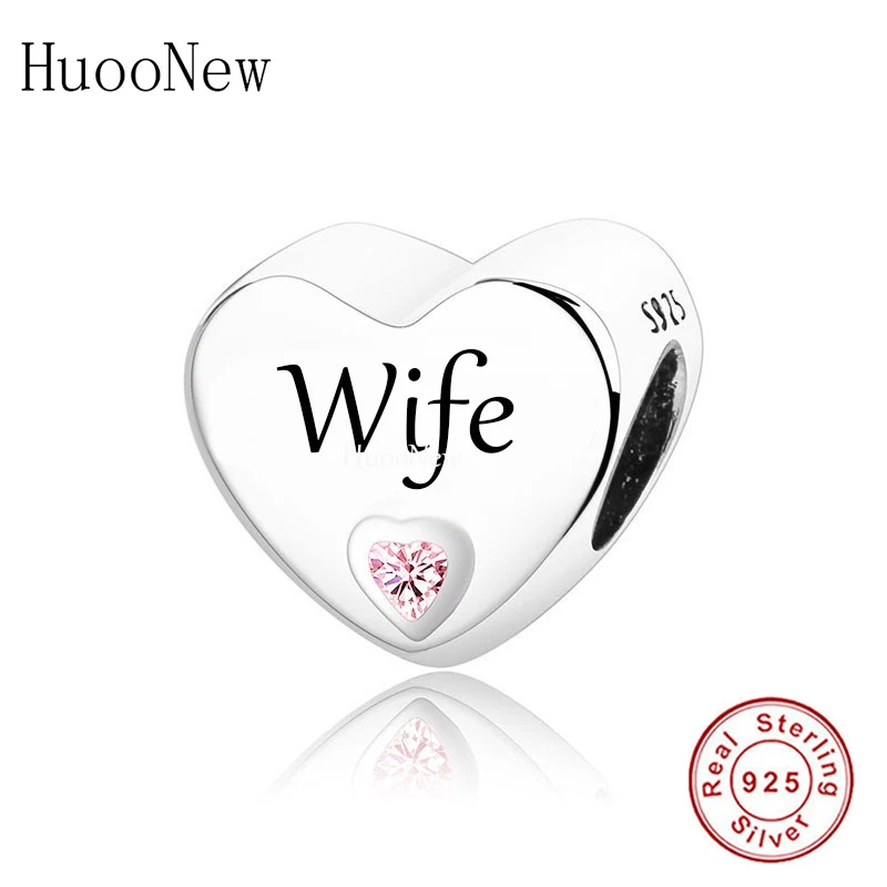 

100% Аутентичные 925 стерлингового серебра в форме сердца Форма Шарм жена бусы, подходят к оригинальному браслету кулон ювелирные подвески для...