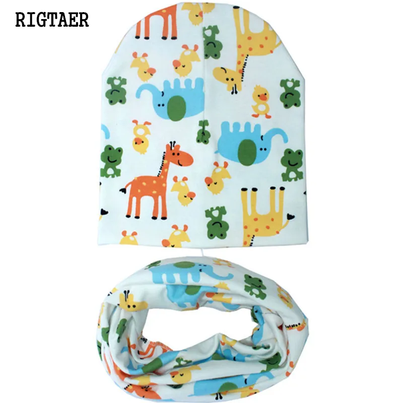 Детские головные уборы 2 шт./компл. хлопок детская шапка Однотонный шарф детские