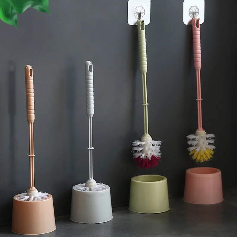 1 шт. пластиковая щётка для унитаза с длинной ручкой|Щетки унитаза| |