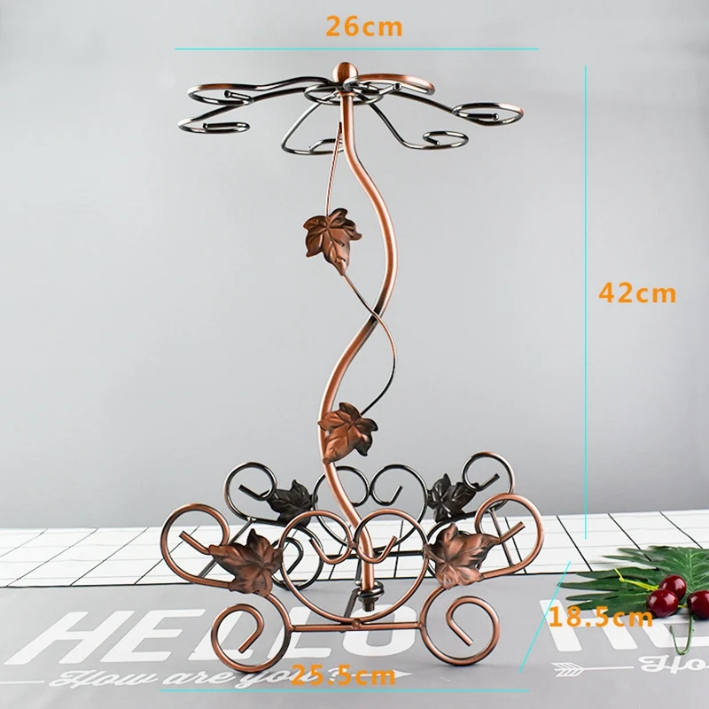 Unique Wine Rack Holder Stand Hanging Drinking Glasses Stemware Shelf Bottle Glass Cup Display Home Bar De |