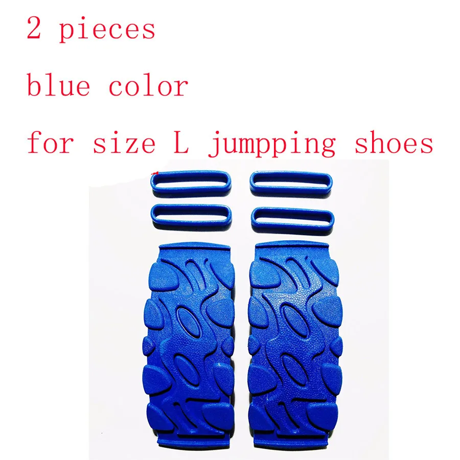blue size L 2 шт. синий и красный цвета роза Цвет профессиональный панель отказов для обувь для прыжков Размеры S M L XL XXL для кенгуру обувь для прыжков - Цвет: blue size L
