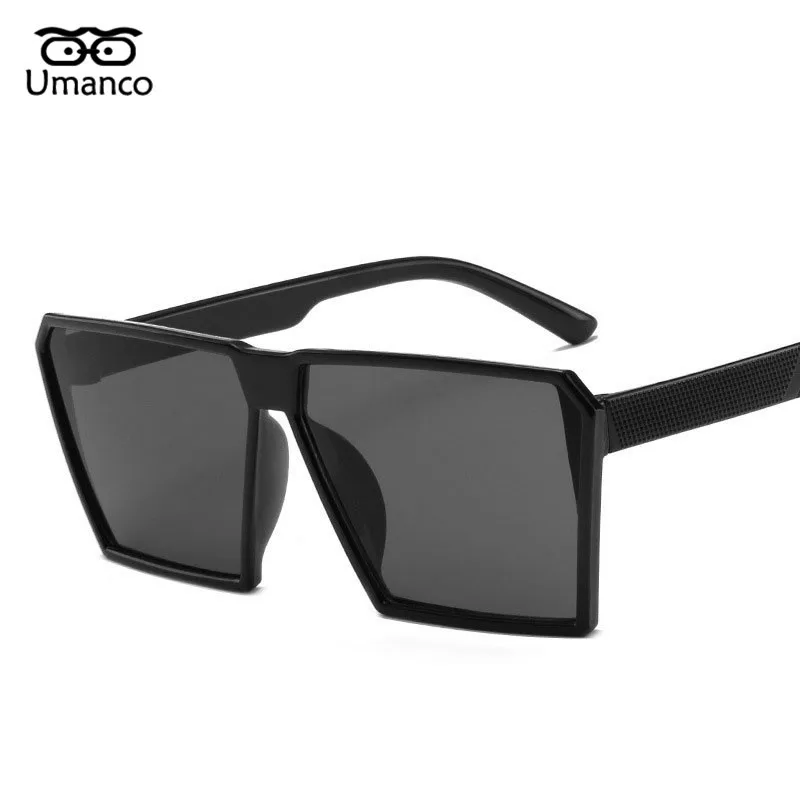 Umanco 2019 новые модные детские солнцезащитные очки трапециевидной формы больших