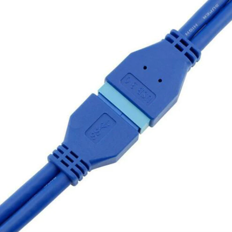 Материнская плата USB 3 0 20 Pin гнездо Папа-мама удлинитель Кабель HSJ-19 | Электроника