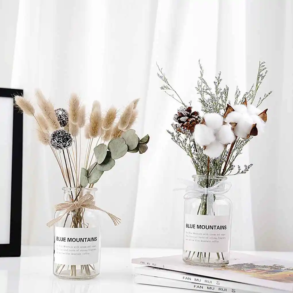 

Vases For Dried Flower Decorative Vase Table Decor Modern Nodic Home Decorations Bouquet Ornaments Vase Simple Plant Set