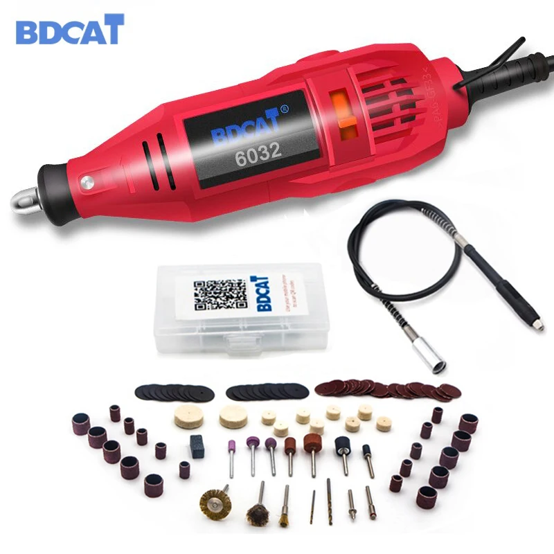 BDCAT Dremel инструмент Электрический Мини дрель роторный инструмент переменная скорость полировальная машина с Dremel Аксессуары Инструмент гравировальная ручка