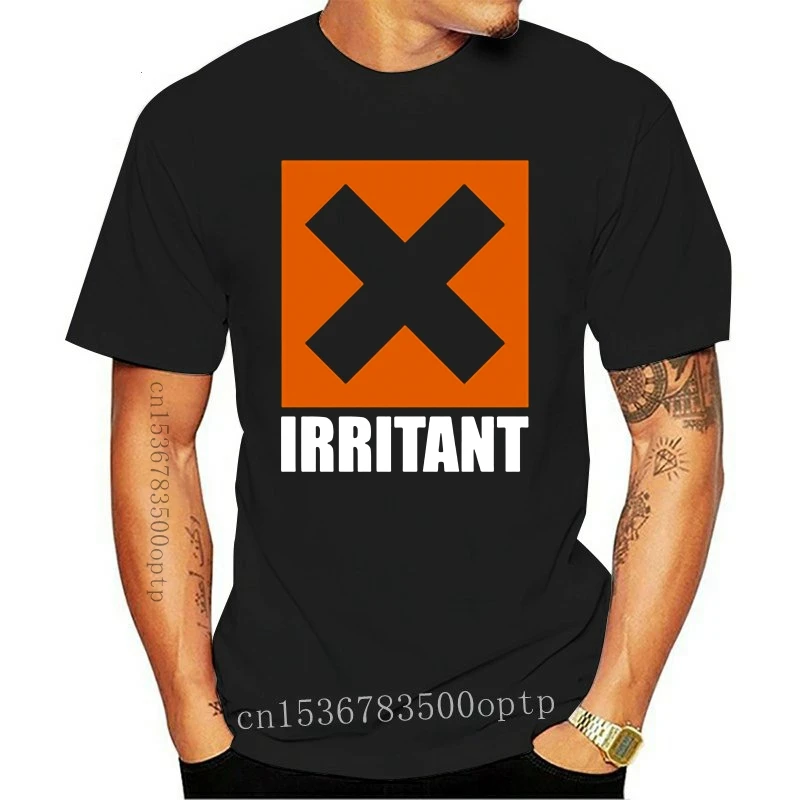 

New Irritant X Design T-SHIRT Warning Annoying Tee Top Present birthday fashion gift