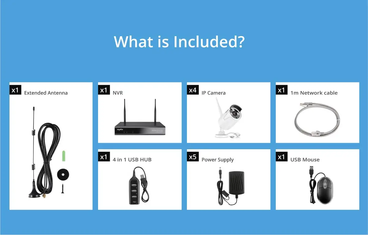 SANNCE 8CH Беспроводная NVR CCTV система 1080P IP камера wifi Всепогодная ИК ночного видения CCTV домашняя камера безопасности комплект видеонаблюдения