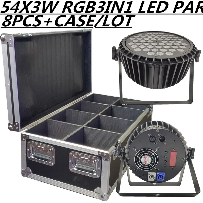 8 шт./54X3W LED светильник + LIGHT чехол RGB 3 в 1 Par DMX disco s профессиональное оборудование для