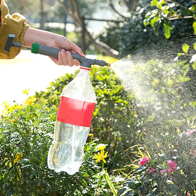 

4Pcs Universal High Pressure Portable Manual Sprayer Air Pump Adjustable Drink Bottle Spray Garden Watering Tool-ABUX
