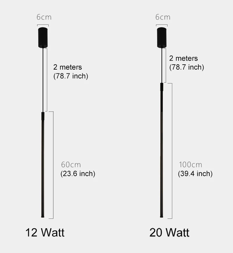 Черные подвесные мини-лампы светодиодные Современные лампы маленькие