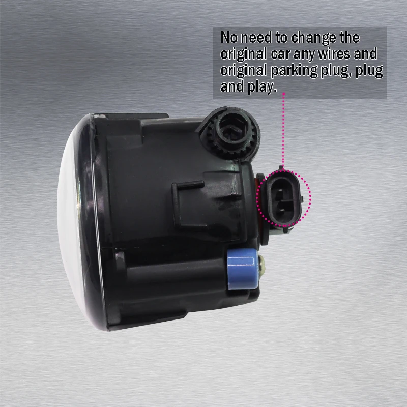 Cawanerl 1 пара автомобиль светодиодный светильник тумана дневного AC/DC 12V синего