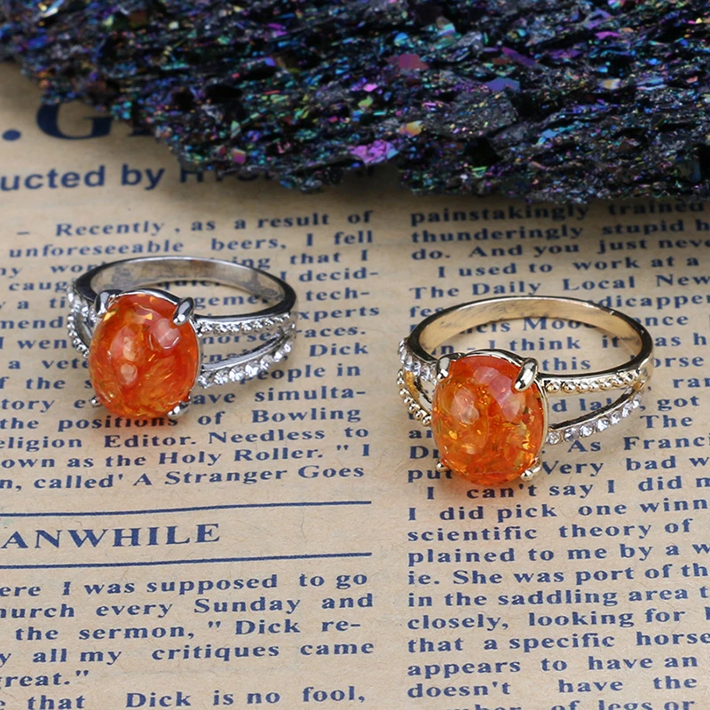 Корейская версия изящных колец из пчелиного воска с имитацией кристаллов для