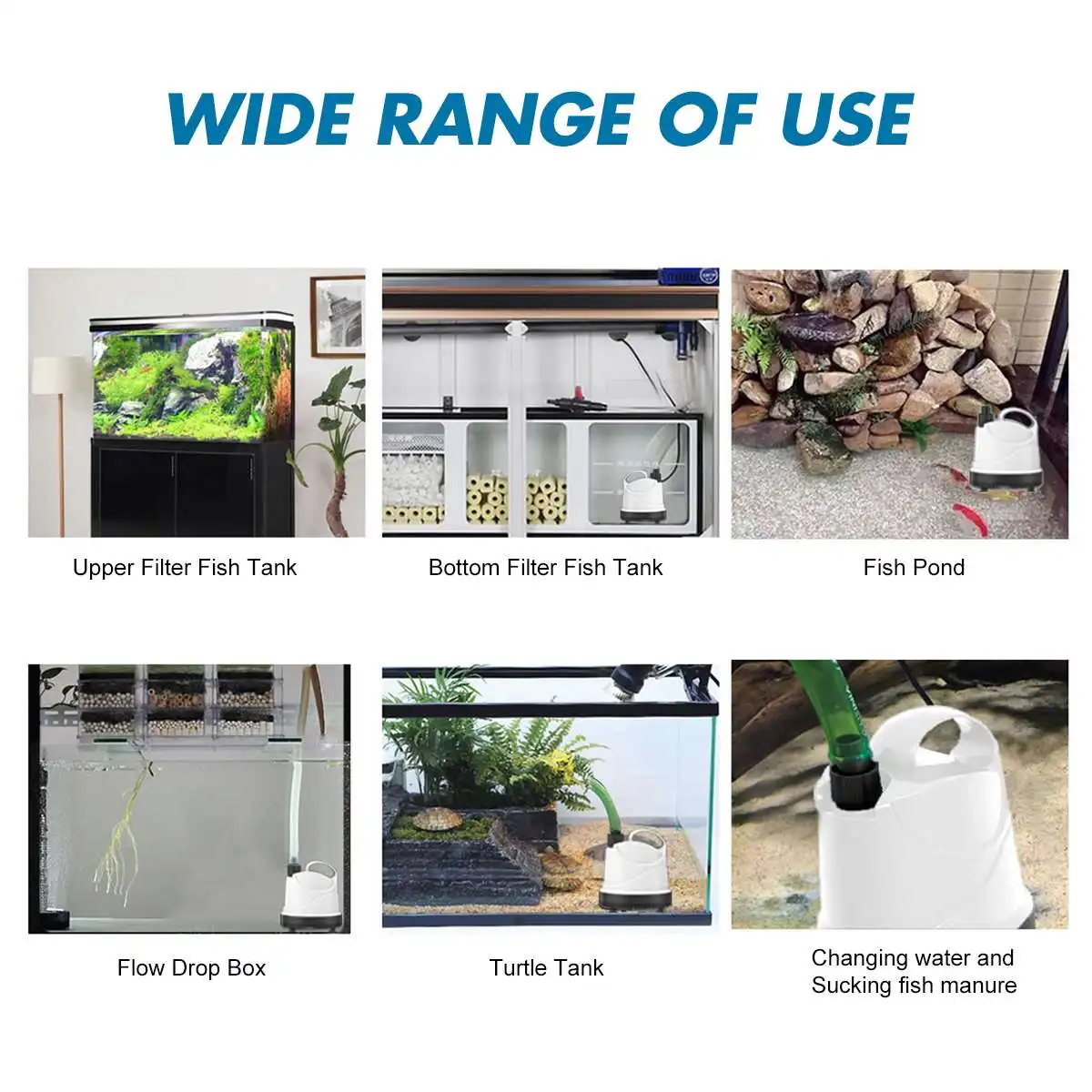 

220V Aquarium External Canister Filter Fish Water Tank Air Pump Sponge Pond Water Fish Tank Filter Pump Aquarium Purifier