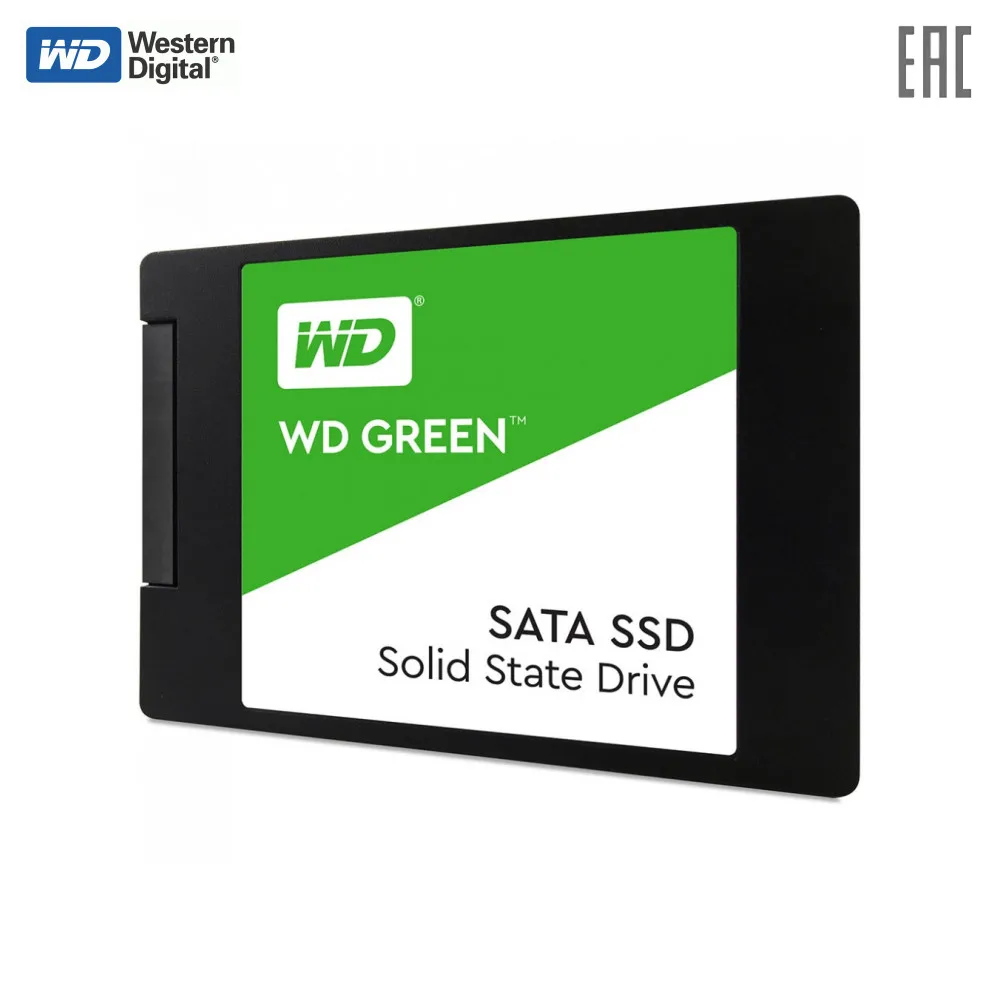 SSD жесткий диск Western Digital SATA2.5&quot 120GB TLC GREEN WDS120G2G0A|Внутренние твердотельные