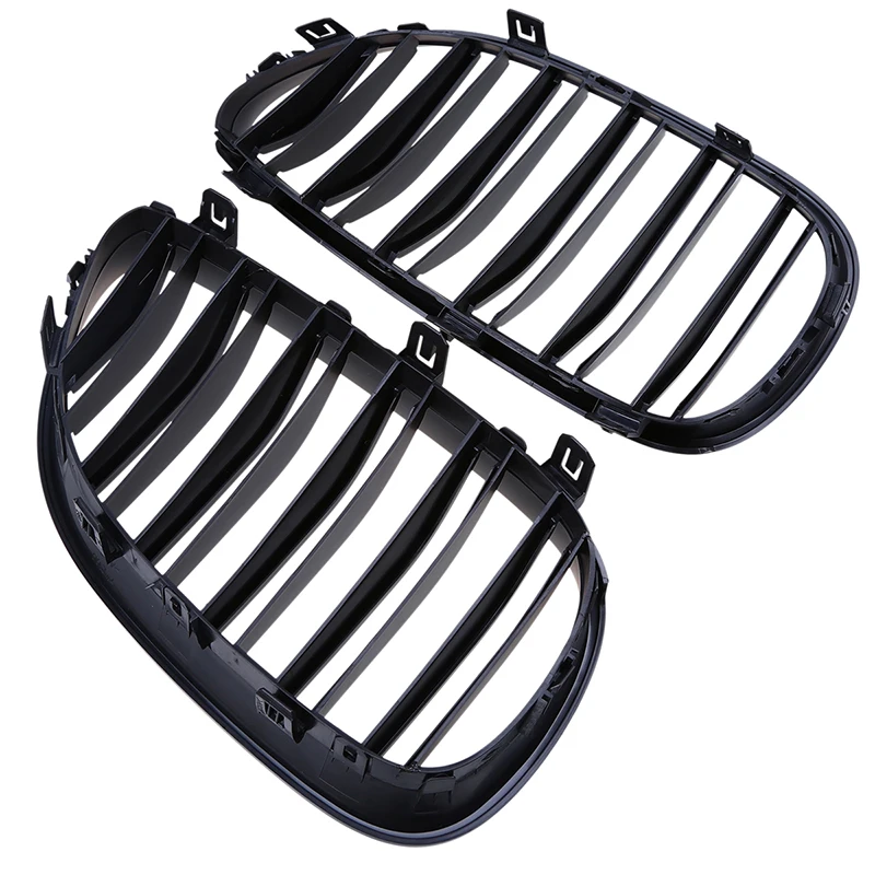 Posbay матовая черная Автомобильная Центральная Решетка переднего бампера для BMW