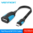 Vention OTG Кабель USB 2,0 адаптер для Android Samsung S6 Redmi Note 5 Micro USB коннектор для Xiaomi планшета ПК OTG адаптер