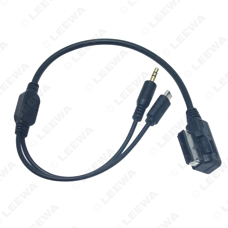 LEEWA аудио автомобиля Музыка AMI/MDI интерфейс до 3 5 мм Мужской Micro USB AUX кабель для Mercedes