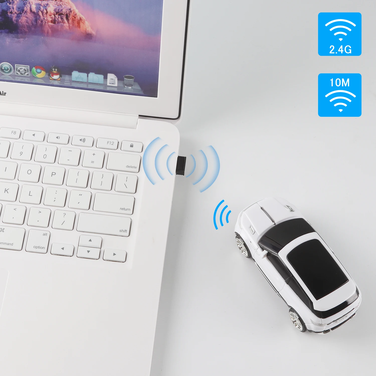 Мышь компьютерная беспроводная 2 4 ГГц 1600 DPI USB