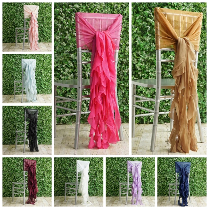 

Шифоновые Чехлы Chiavari для украшения свадебного стула