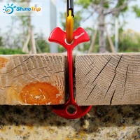 high quality adjustable buckle plank floor deck stakes spring fishbone anchor camping tent hooks tent pegs fixed nails