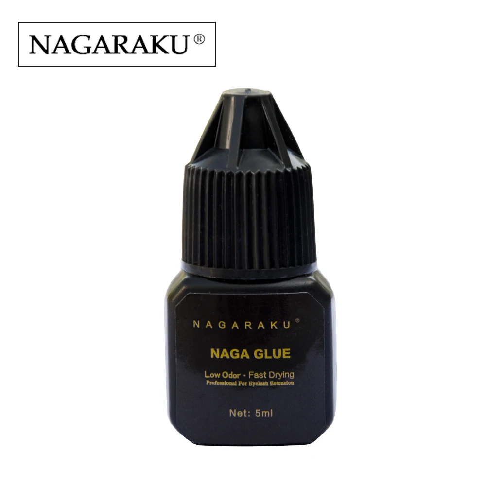 NAGARAKU, 3 разных клея для наращивания ресниц, без запаха, низкий запах, без раздражения, быстросохнущая наклейка, соединительный клей для ресниц - Цвет: black bottle