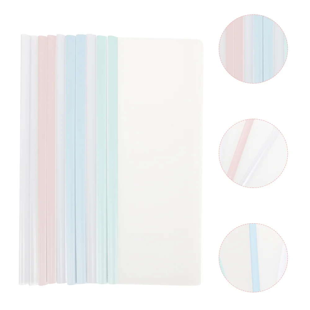 10Pcs Sliding Bar Clamps File Folders A4 Organizer Text Holders (Random Color)
10Pcs Sliding Bar Clamps File Folders A4 Organizer Text Holders (Random Color)