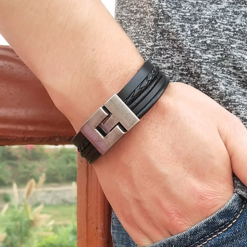 Новый стиль 2020 браслет Скорпион мужской Многослойный кожаный Женский амулет