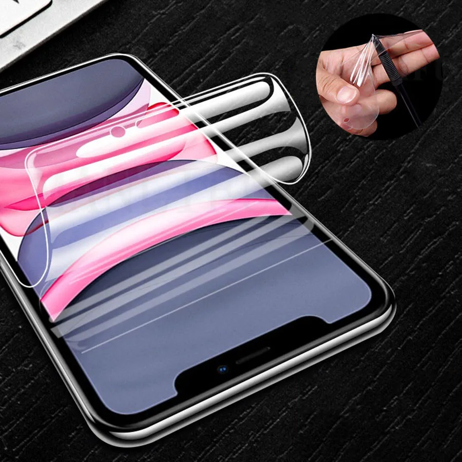 20D мягкая защитная Гидрогелевая пленка для apple iPhone 11 Pro Max XR iphone X 7 8 Plus защита экрана