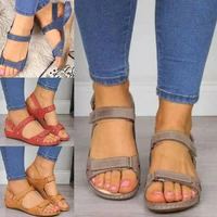 summer women sandals soft stitching ladies sandals comfortable outdoor slip on flats sandals open toe beach shoes women footwear