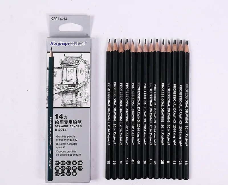 

Карандаши для рисования, мягкие, нетоксичные, 14 шт., карандаш офисный школьный