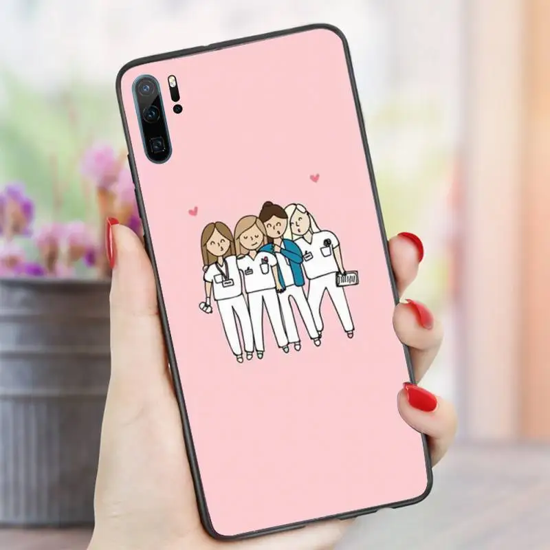 

Cartoon doctor Nurse angel Phone Case cover For Huawei honor Mate P 8x 9 10 i 20 30 40 pro lite nova 3 4 5 7 se nova 5t