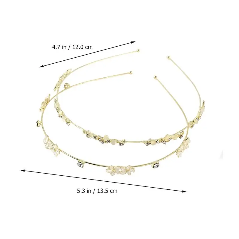 

2pcs Butterflies Flower Elegant Hair Hoops Hair Accessories Headdress Headwear