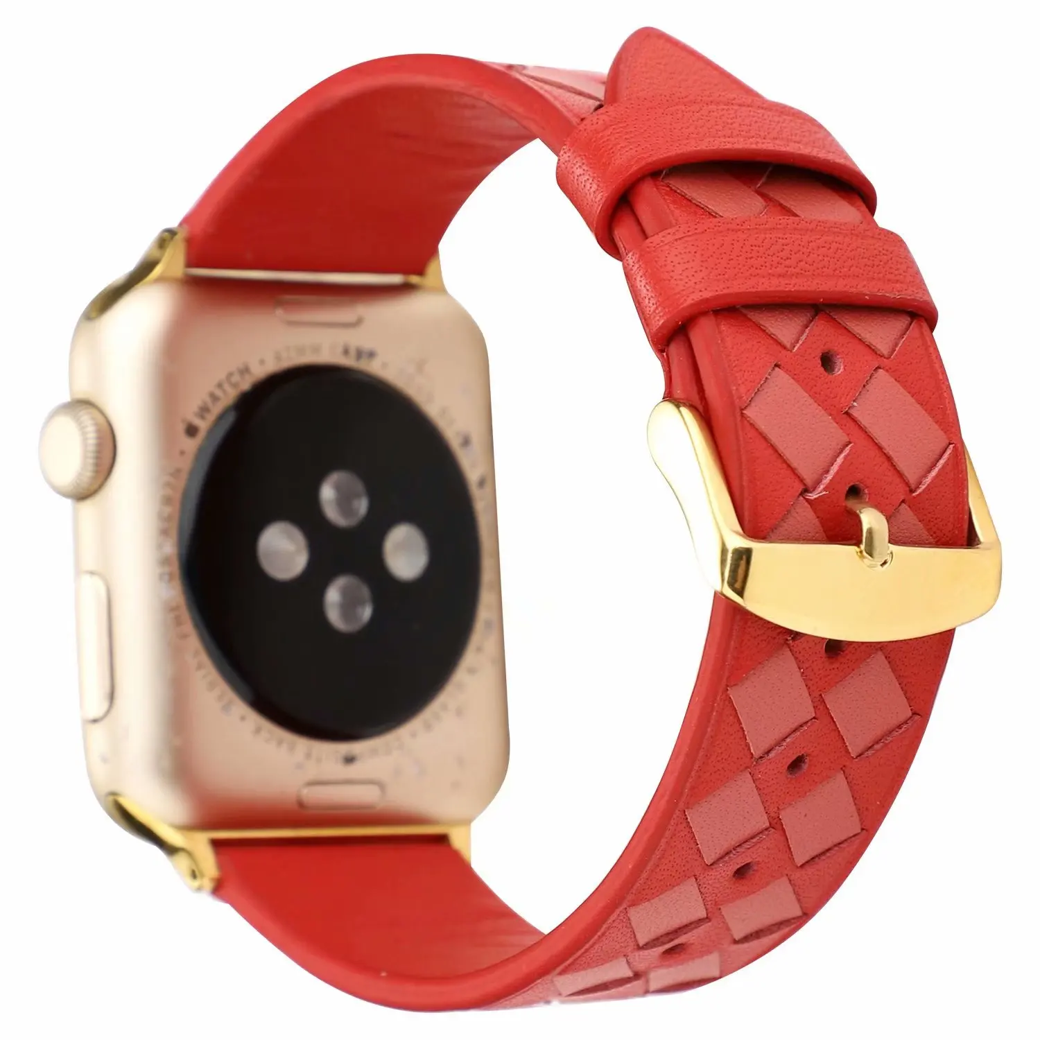 38 мм 42 кожаный ремешок для Apple watch band 5 4 3 2 1 модный браслет с тканым узором Watchbancd iWatch