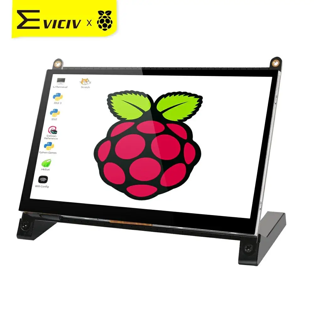 EVICIV 7 дюймов Raspberry Pi 3 Портативный монитор Rasberry сенсорный Экран Комплект HDMI ЖК