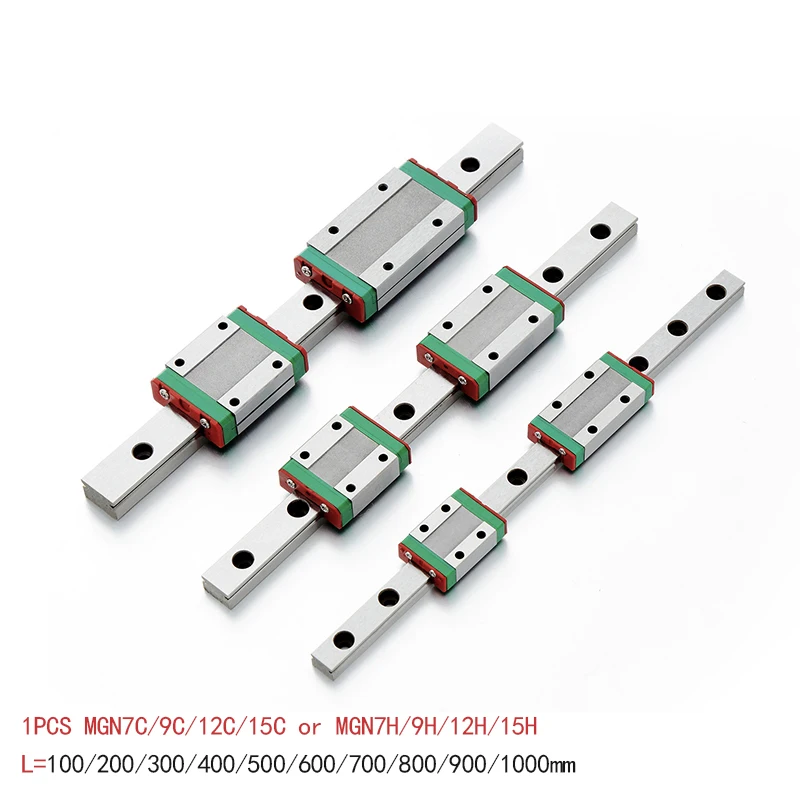 Миниатюрная линейная направляющая MGN7 MGN9 MGN12 L 100 350 400 500 600 800 мм 1 шт. smgn каретка MGN