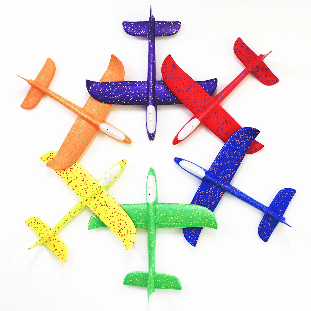 

48cm Hand Throw Flying Glider Planes Foam Plane Kid Toys Model Glider Glider Airplane Kids Gift Toy Free Fly Plane Toys
