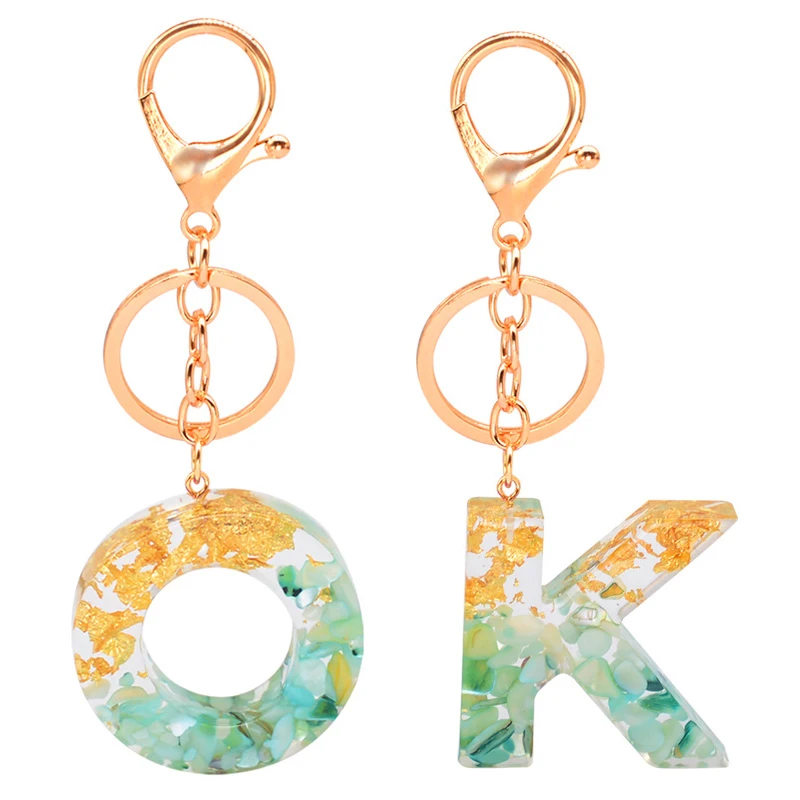 Милые Акриловые Брелоки для ключей 26 цветов брелок кольцо с подвеской блестящий