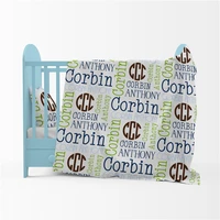 name personalized baby blanket swaddling crib cartoon baby bedding set printed baby swaddle sleep bed cover newborn baby gift