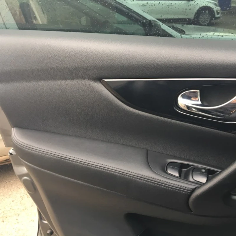 Мягкая кожаная Дверная панель подлокотника для Nissan Qashqai J11 Межкомнатная дверная крышка подлокотника для Qashqai