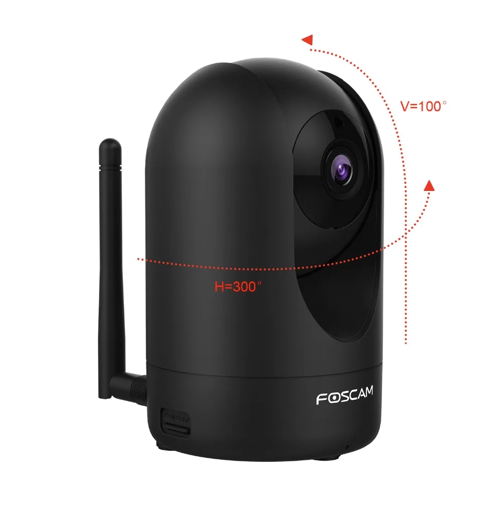 Foscam R2 1080P HD беспроводная камера безопасности WiFi IP домашняя камера бесплатное облако в комплекте 2-Way аудио панорамирование/наклон ночного видения