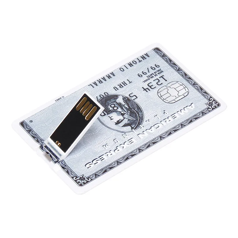Супертонкий USB флеш накопитель для кредитной карты 2 0 реальная емкость 32 ГБ 4 8 16 64