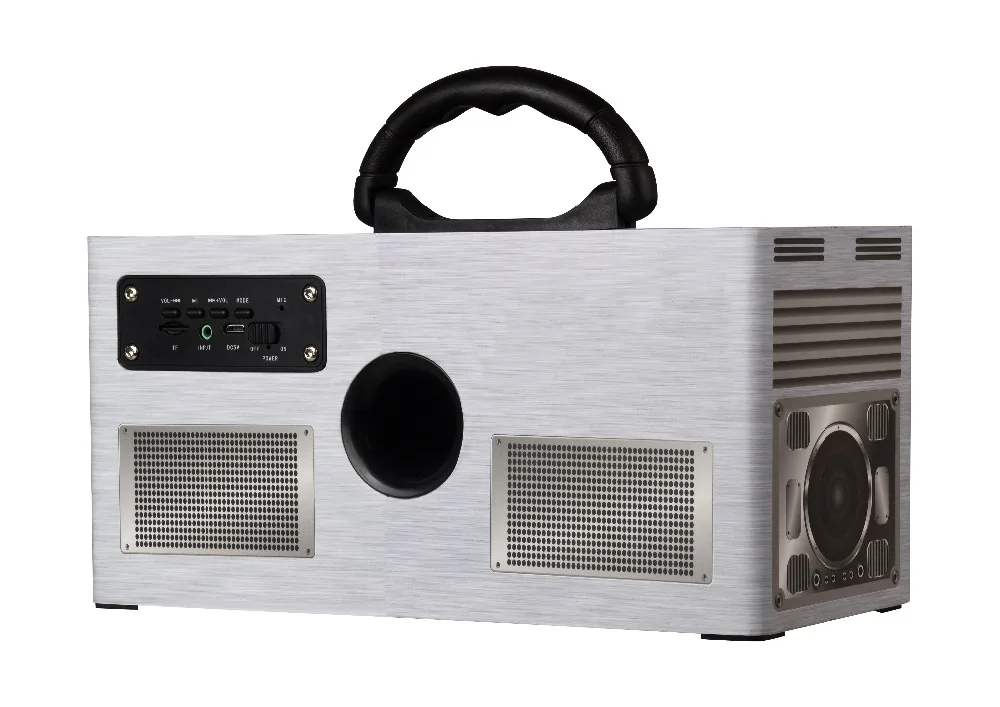 W9 Ретро Беспроводной Bluetooth Динамик V4.2 Aux 3 5 мм FM супер бас звуковая панель