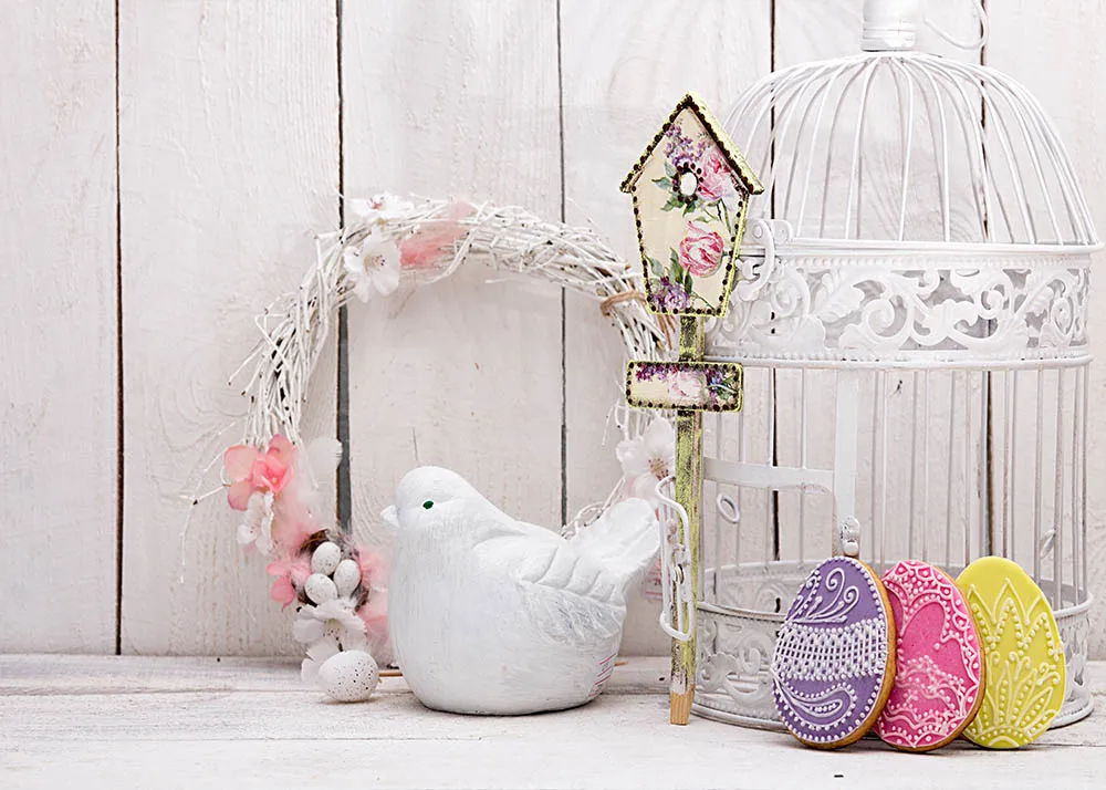 Весенний Пасхальный фон с изображением яйца деревянного пола для фотосъемки