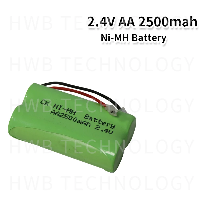 2 PCS/lot Original Ni-MH AA 2.4V 1800mAh Rechargeable Battery Pack With Plugs For Cordless Phone Batteries Free Shipping | Электроника