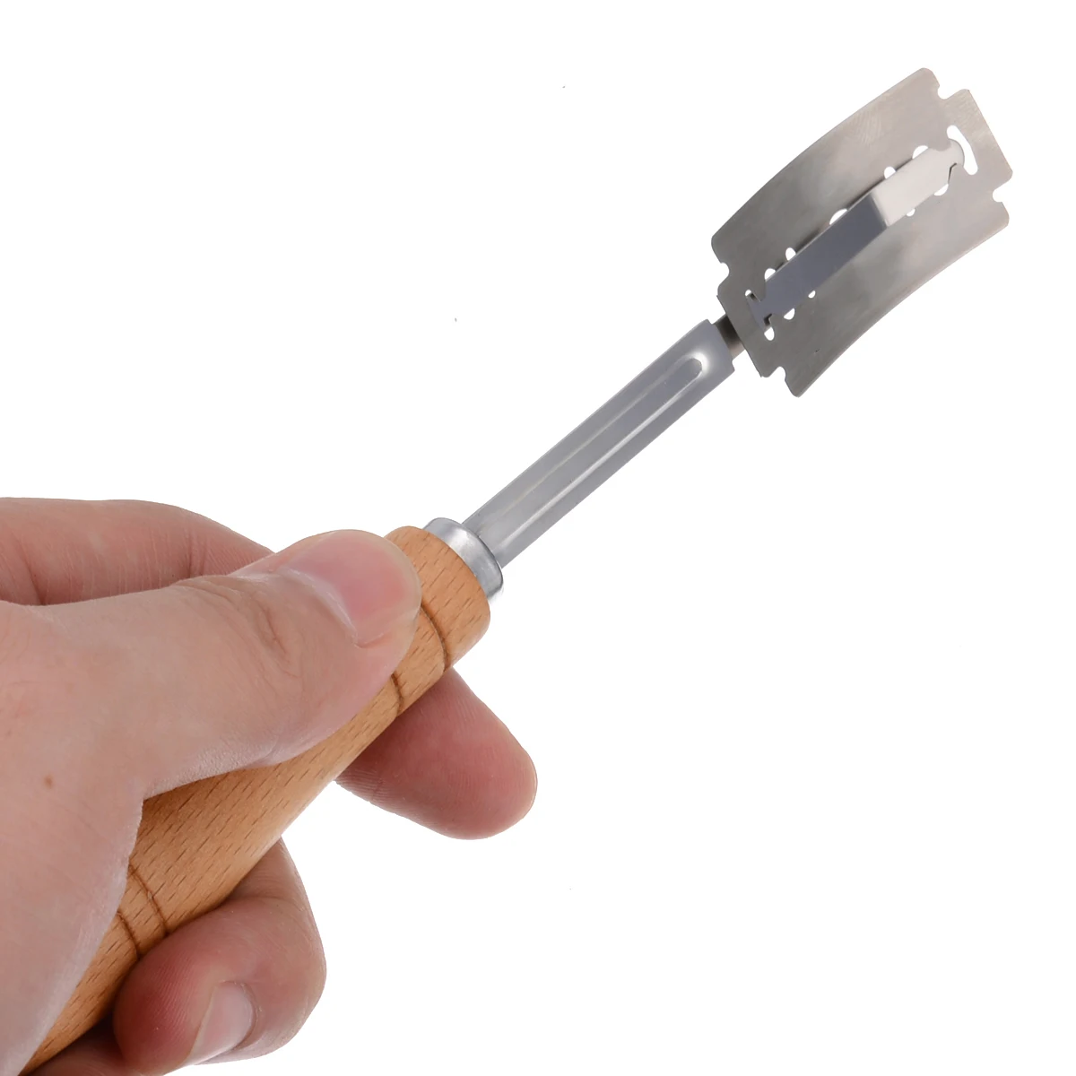 Для Выпечки изогнутый хлеб тесто резак с деревянной ручкой Кондитерские резки