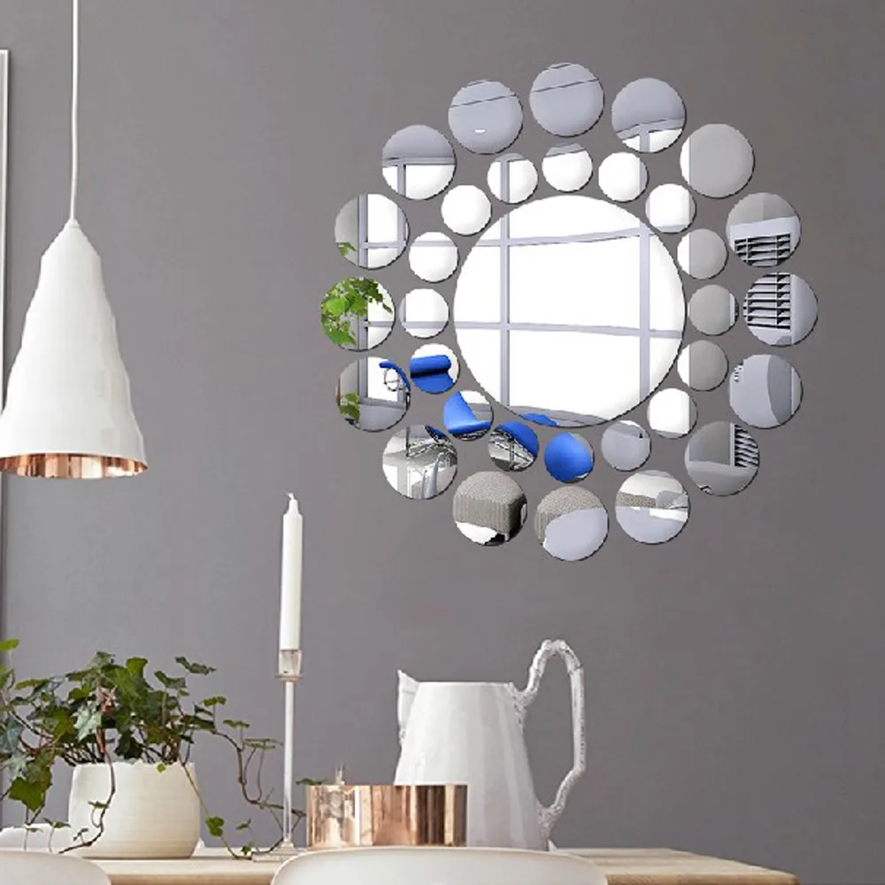 Mirror Removable DIY Fashion Mirrors Wall Sticker Home Decoration | Дом и сад