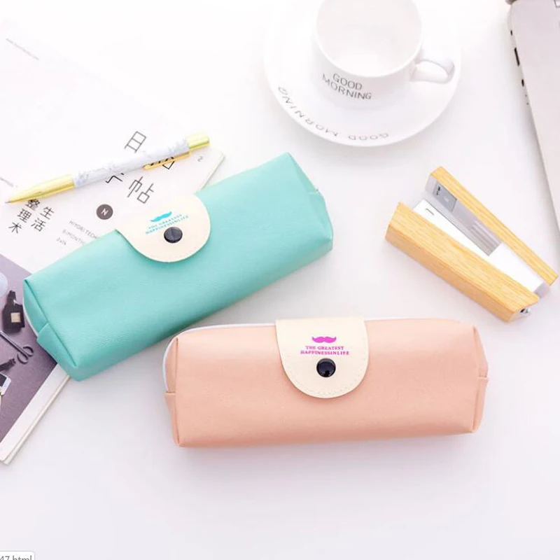 1 шт. пенал квадратный высокой емкости борода Карандаш сумка школьные
