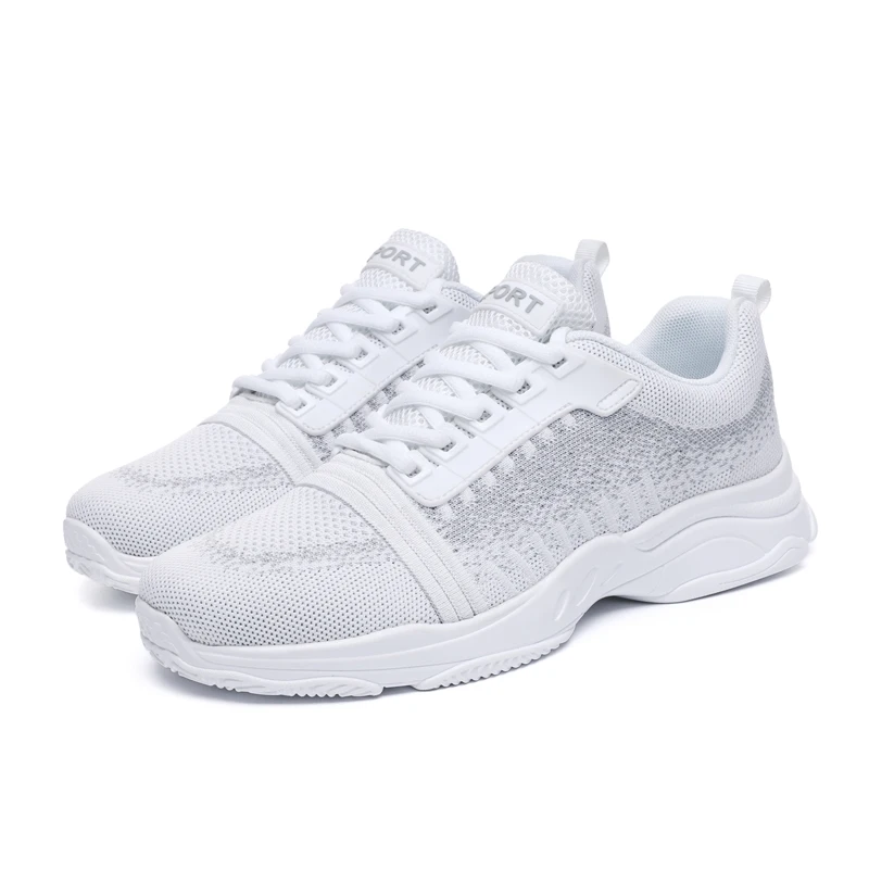 

safety breathable trainers sneakers-for-men shoe Men leather sapatos spring sneakers woven shoes knitting sapatilhas para slip